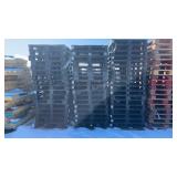 (52) Plastic Shipping Pallets (Black)