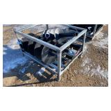 10'12'&18' PABREAK Skid Steer Q/C Post Hole Auger