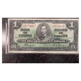 1937 Canadian One Dollar Bill