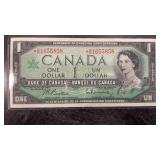 1967 Canadian One Dollar Bill