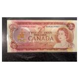 1974 Canadian Two Dollar Bill