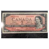 1954 Canadian Two Dollar Bill