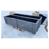 (2) 2025 8-Ft Wood Garden Boxes