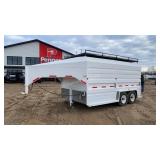 2003 Norberts Gooseneck Contractor Trailer 14-FT