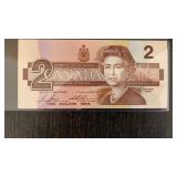 1986 Canadian Two Dollar Bill