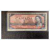 1954 Canadian Two Dollar Bil