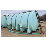 5,000 Gallon Poly Water Tank w/ Hold Downs & Hose