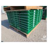 (32) Stackable Plastic Storage Trays