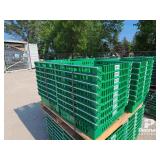(32) Stackable Plastic Storage Trays