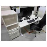 *OS Desk Setup w/ Chair & Storage Cabinet, Workspa
