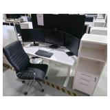 *OS Desk Setup w/ Chair & Storage Cabinet, Workspa