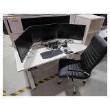 *OS Desk Setup w/ Chair & Storage Cabinet, Workspa