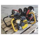 (3) Ice Auger Powerheads, (1) Flight