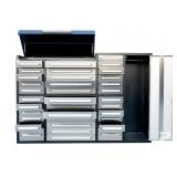 Steelman 7' Cabinet (35 Drawers) - Stainless