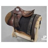 *17' English Saddle w/ 2 Leather Girths