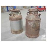 (2) Cream Cans