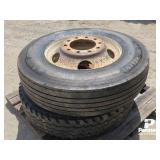 (2) 11R 24.5 Tires & Rims