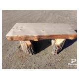5ft Live Edge Cabin / Fire Pit Bench