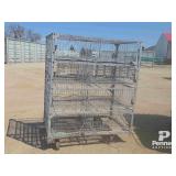 16 Compartment Rabbit Cage on Wheels