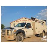 2013 Ford F550 Service Truck w/ Crane 4X4 6.7L, V8