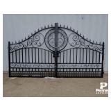 Dual Swing Wrought Iron Gate for Driveway - 14'