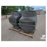 (4) 36' Poly Barn Fans