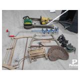Antique Tools, Ice Auger & Gas Blower