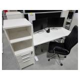 *OS Desk Setup w/ Chair & Storage Cabinet, Workspa