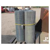 (4) 1'x1'x48'x100' Rolls of Galvanized Fence Wire