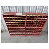*OS Two Freestanding Metal Parts Storage Bins