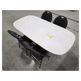 *OS Table w/ Four Folding Chairs