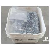 (2000) 1 1/2' Sheet Metal Screws Stone Grey
