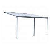 StanForge-LPC16 Patio cover with clear roof 10' x