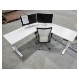 *OS L Standing Desk Setup w/ Chair, Workspace48