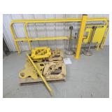 *OS Yellow Safety Railing. Weighted Base Style.