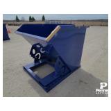Greatbear Self Dumping Hopper - 1 Cu. Yard - Blue