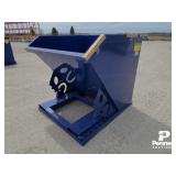 Greatbear Self Dumping Hopper - 1 Cu. Yard - Blue