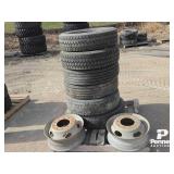 (6) 225/70R19.5 Tires & Rims