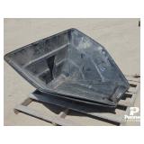 (2) Poly Grain Auger Hoppers
