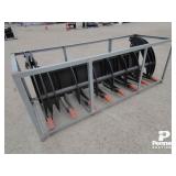 78' Skid Steer Q/C Heavy Root Grapple Rake