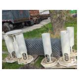 Roll of Chain Link Fence  & (6) Feeders