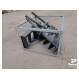 Skid Steer Auger with 3 bits in 9'', 12', 18'