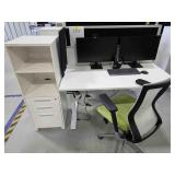 *OS Desk Setup w/ Chair & Storage Cabinet, Workspa