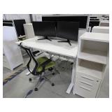 *OS Desk Setup w/ Chair & Storage Cabinet, Workspa