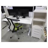 *OS Desk Setup w/ Chair & Storage Cabinet, Workspa