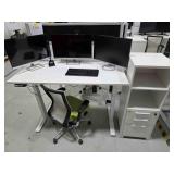 *OS Desk Setup w/ Chair & Storage Cabinet, Workspa