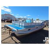 1990 Monarch Fun Island 200 Pontoon Boat & Trailer