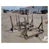 (3) Metal Dollies & (1) Metal Stand