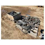 10' Wheatheart Bin Sweep 3' Banjo Fittings, Wheels