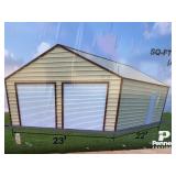 MS2322 Double Garage Shed 23'x22'